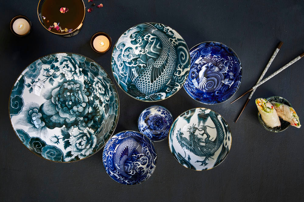 Japonism Carp Small Tayo skål - Ø12,7 cm.